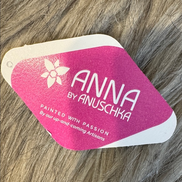 Anuschka Purple Crossbody Bag with Paisley Art - Picture 2 of 8